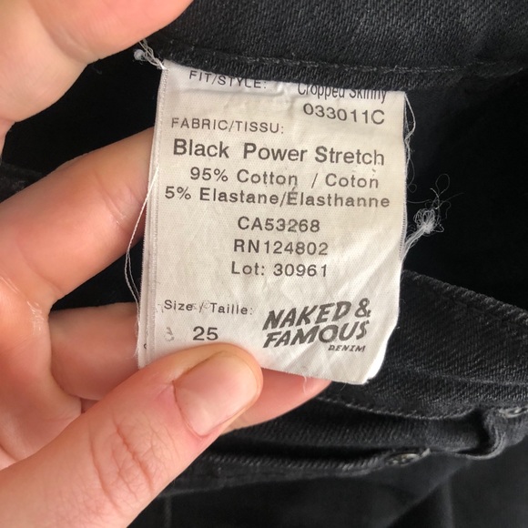 Naked and Famous Black Power Stretch Jeans - Picture 12 of 13